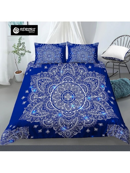 Set Copri Piumone Federe Copripiumino Etnico Mandala Duvet Cover BED0115